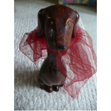 Dog Decanter Carafe Leather Wrapped decorated Bottle Wine, Olive Oil etc ITALY   123299002635
